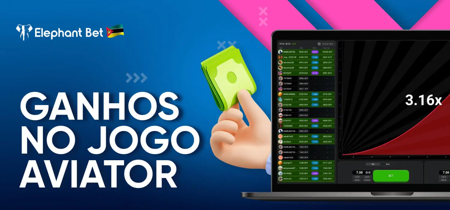 ganhos no jogo aviator